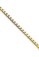 remarkable gold 1.5mm box chain childrens bracelet